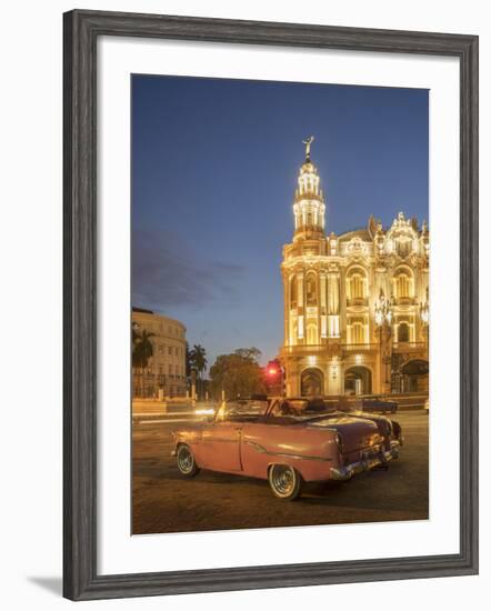 Old American Car, Havana, Cuba, West Indies, Caribbean, Central America-Angelo Cavalli-Framed Photographic Print