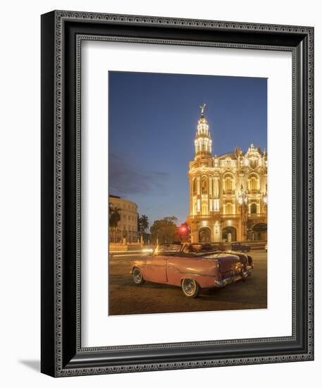 Old American Car, Havana, Cuba, West Indies, Caribbean, Central America-Angelo Cavalli-Framed Photographic Print