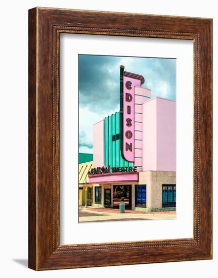 Old American Theater - Edison Theatre-Philippe Hugonnard-Framed Photographic Print