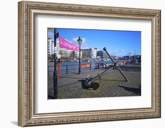 Old Anchor on Bristol Harbour, Bristol, England, United Kingdom, Europe-Rob Cousins-Framed Photographic Print