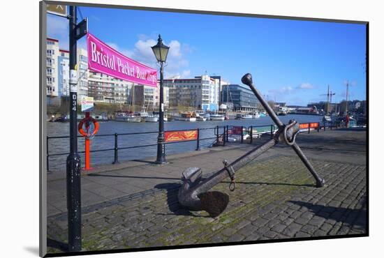 Old Anchor on Bristol Harbour, Bristol, England, United Kingdom, Europe-Rob Cousins-Mounted Photographic Print