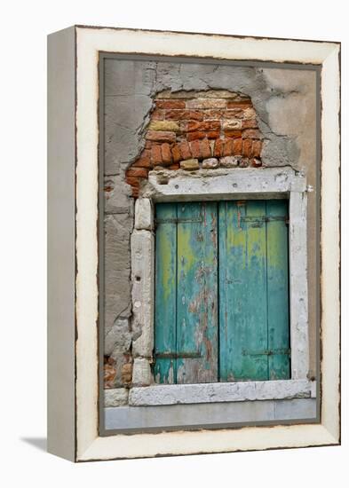 Old and Colorful Doorways and Windows in Venice, Italy-Darrell Gulin-Framed Premier Image Canvas