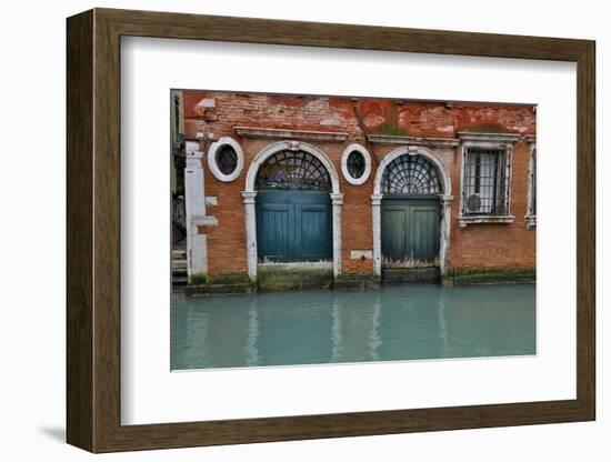 Old and Colorful Doorways and Windows in Venice, Italy-Darrell Gulin-Framed Photographic Print