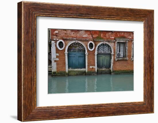 Old and Colorful Doorways and Windows in Venice, Italy-Darrell Gulin-Framed Photographic Print