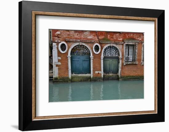 Old and Colorful Doorways and Windows in Venice, Italy-Darrell Gulin-Framed Photographic Print