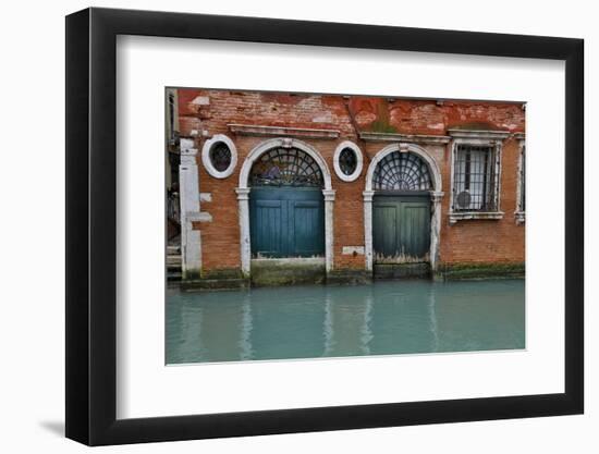 Old and Colorful Doorways and Windows in Venice, Italy-Darrell Gulin-Framed Photographic Print