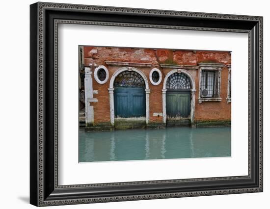 Old and Colorful Doorways and Windows in Venice, Italy-Darrell Gulin-Framed Photographic Print