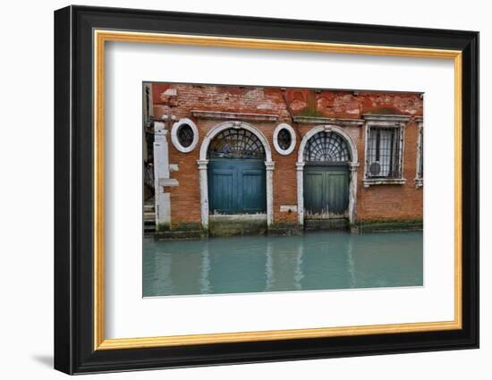 Old and Colorful Doorways and Windows in Venice, Italy-Darrell Gulin-Framed Photographic Print