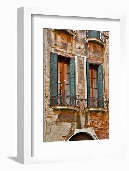 Old and Colorful Doorways and Windows in Venice, Italy-Darrell Gulin-Framed Photographic Print