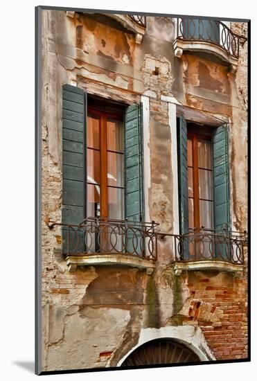 Old and Colorful Doorways and Windows in Venice, Italy-Darrell Gulin-Mounted Photographic Print