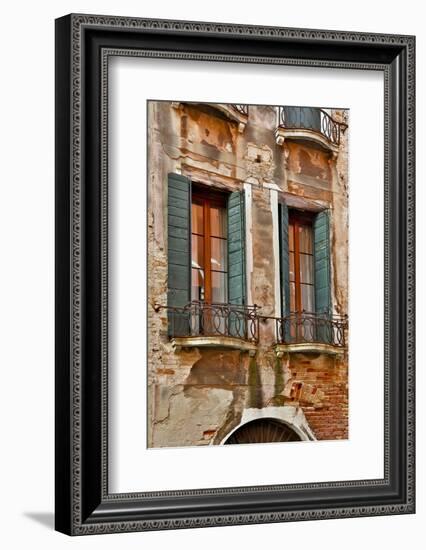 Old and Colorful Doorways and Windows in Venice, Italy-Darrell Gulin-Framed Photographic Print