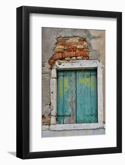 Old and Colorful Doorways and Windows in Venice, Italy-Darrell Gulin-Framed Photographic Print