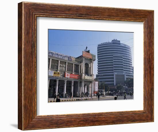 Old and New Architecture, Connaught Place, New Delhi, Delhi, India-John Henry Claude Wilson-Framed Photographic Print