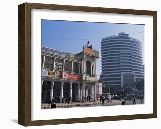 Old and New Architecture, Connaught Place, New Delhi, Delhi, India-John Henry Claude Wilson-Framed Photographic Print