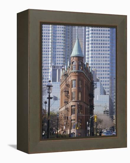 Old and New Buildings in the Downtown Financial District, Toronto, Ontario, Canada, North America-Anthony Waltham-Framed Premier Image Canvas