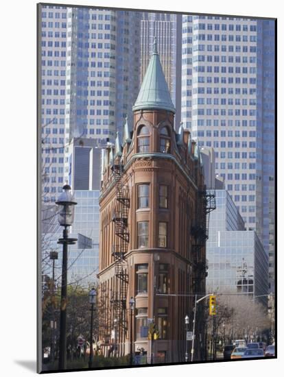 Old and New Buildings in the Downtown Financial District, Toronto, Ontario, Canada, North America-Anthony Waltham-Mounted Photographic Print