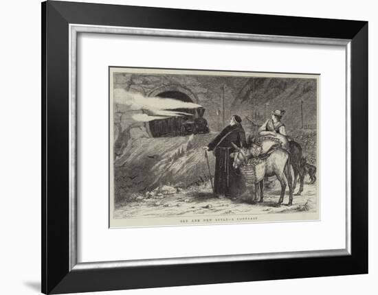 Old and New Style, a Contrast-null-Framed Giclee Print