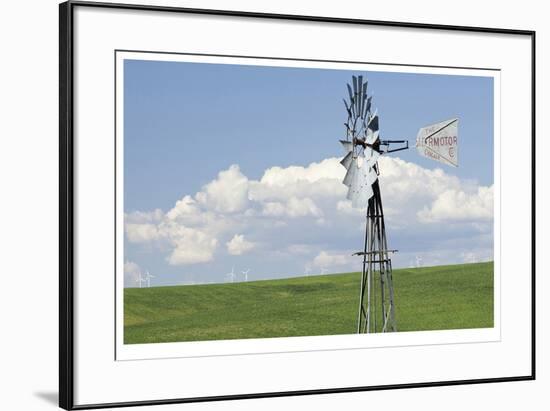 Old And New Windmills-Donald Paulson-Framed Giclee Print