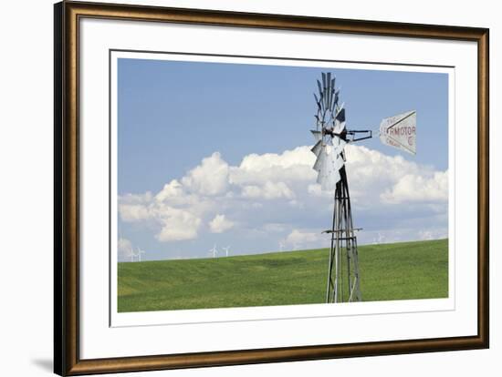 Old And New Windmills-Donald Paulson-Framed Giclee Print