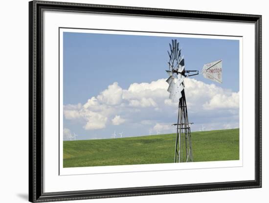 Old And New Windmills-Donald Paulson-Framed Giclee Print