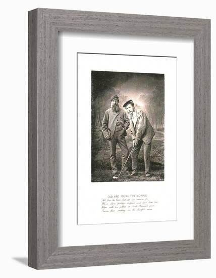 'Old and Young Tom Morris', c1870-Unknown-Framed Photographic Print