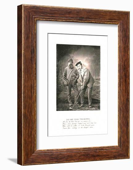 'Old and Young Tom Morris', c1870-Unknown-Framed Photographic Print