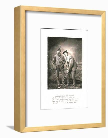 'Old and Young Tom Morris', c1870-Unknown-Framed Photographic Print