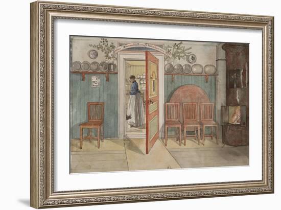 Old Anna, from 'A Home' series, c.1895-Carl Larsson-Framed Giclee Print