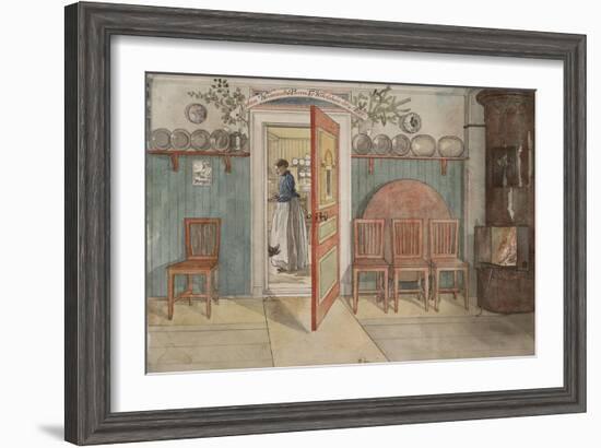 Old Anna, from 'A Home' series, c.1895-Carl Larsson-Framed Giclee Print