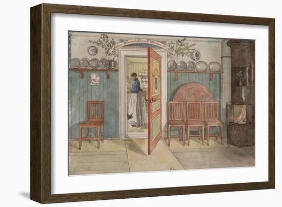 Old Anna, from 'A Home' series, c.1895-Carl Larsson-Framed Giclee Print