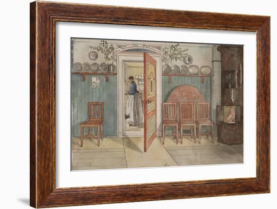 Old Anna, from 'A Home' series, c.1895-Carl Larsson-Framed Giclee Print
