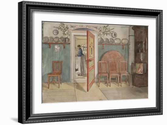 Old Anna, from 'A Home' series, c.1895-Carl Larsson-Framed Giclee Print