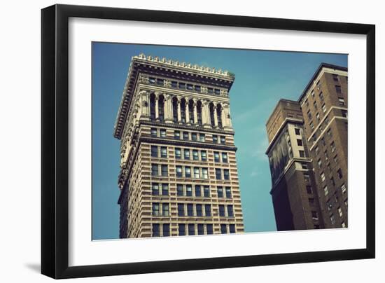 Old Architecture of Pittsburgh-benkrut-Framed Photographic Print