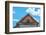 Old Attic on the Background of Blue Sky with Clouds-gutaper-Framed Photographic Print