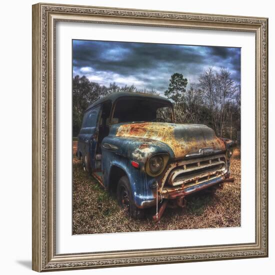 Old Auto Left to Rust in the Woods-Eric Tinsley-Framed Photographic Print