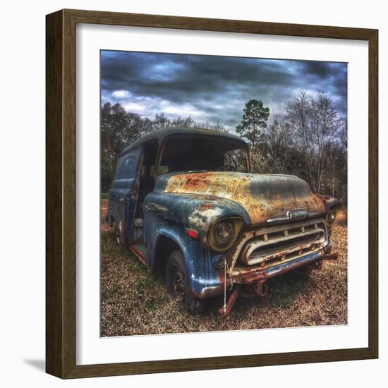 Old Auto Left to Rust in the Woods-Eric Tinsley-Framed Photographic Print