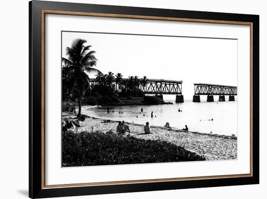 Old Bahia Honda Bridge Florida Keys - Bridges Roads-Philippe Hugonnard-Framed Photographic Print