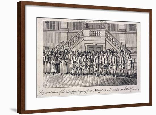 Old Bailey, Newgate Prison, London, C1760-null-Framed Giclee Print