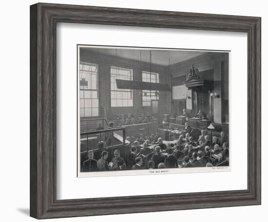 Old Bailey Scene, Photo-null-Framed Art Print