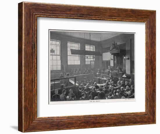 Old Bailey Scene, Photo-null-Framed Art Print