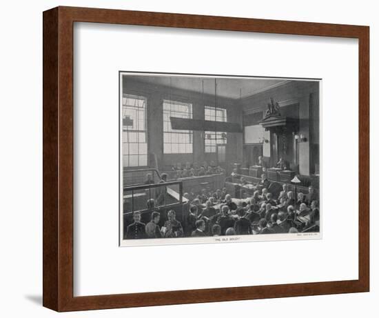 Old Bailey Scene, Photo-null-Framed Art Print