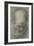 Old Bald Head and Bearded, Nearly Face, Looking Down-Federico Barocci-Framed Giclee Print