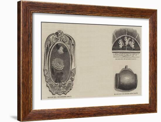 Old Bank Signs-null-Framed Giclee Print