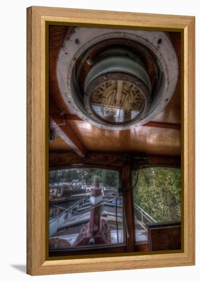 Old Barge with Compass-Nathan Wright-Framed Premier Image Canvas