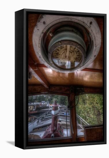 Old Barge with Compass-Nathan Wright-Framed Premier Image Canvas