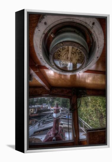 Old Barge with Compass-Nathan Wright-Framed Premier Image Canvas