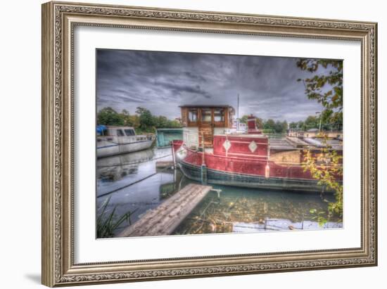 Old Barge-Nathan Wright-Framed Photographic Print