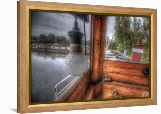 Old Barge-Nathan Wright-Framed Premier Image Canvas