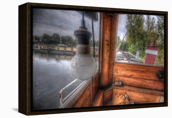 Old Barge-Nathan Wright-Framed Premier Image Canvas