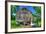 Old Barn and Cows-Robert Goldwitz-Framed Photographic Print